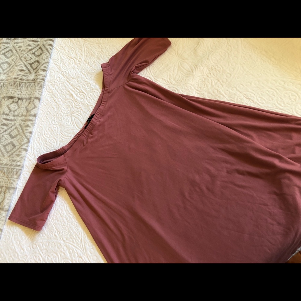 Off the shoulder pink dress